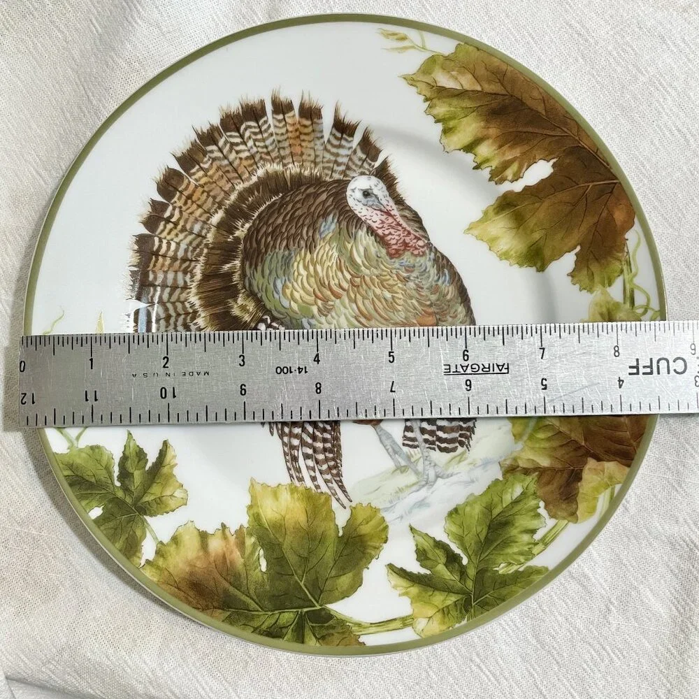 Williams Sonoma Botanical Leaf and Turkey 8.5
